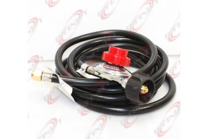 12 Feet Propane Regulator High Pressure LPG bbq Gas burner wok fryer Hose 20psi 